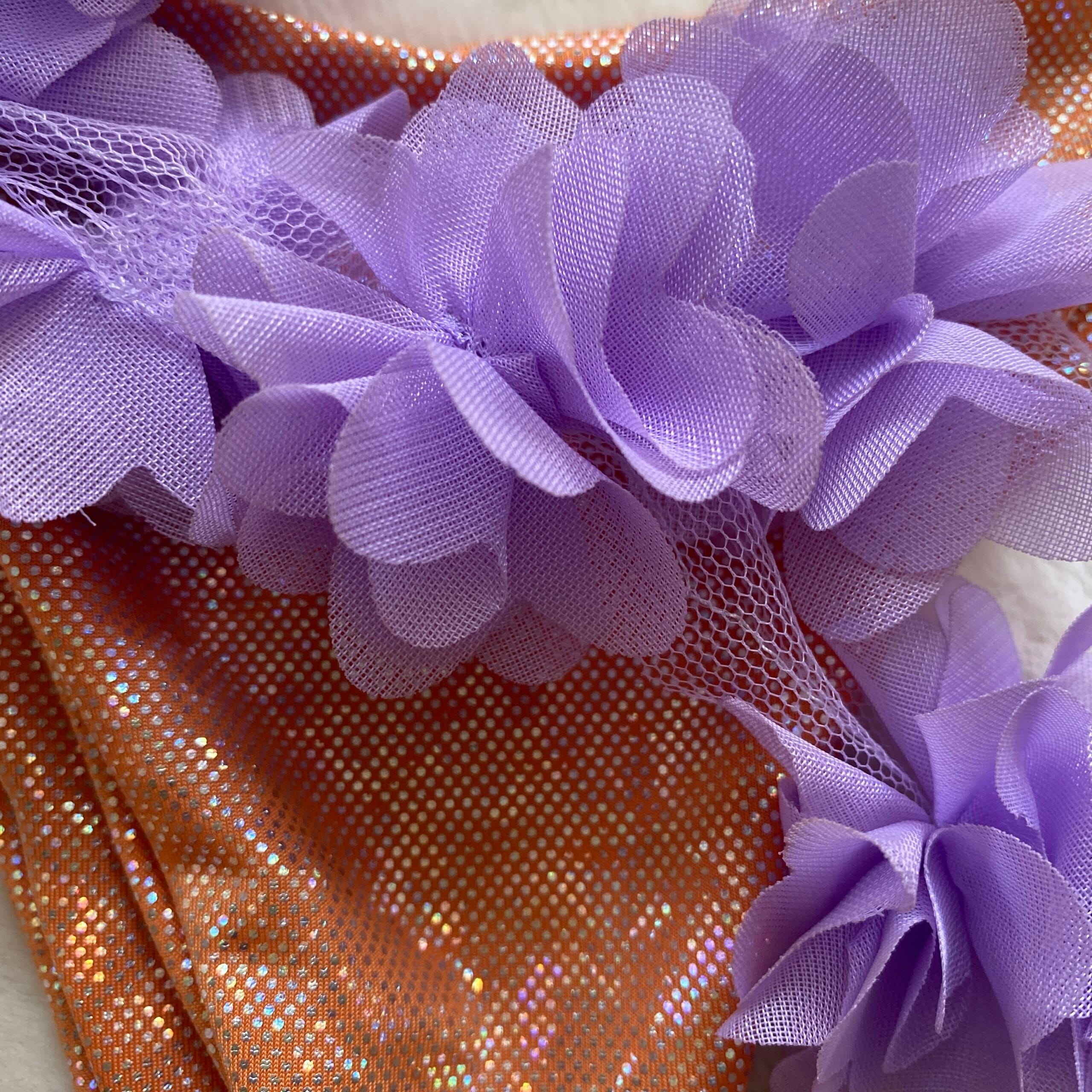 Susan fiori limited triangolo ribattuto arancio(tutte le taglie) - immagine 5