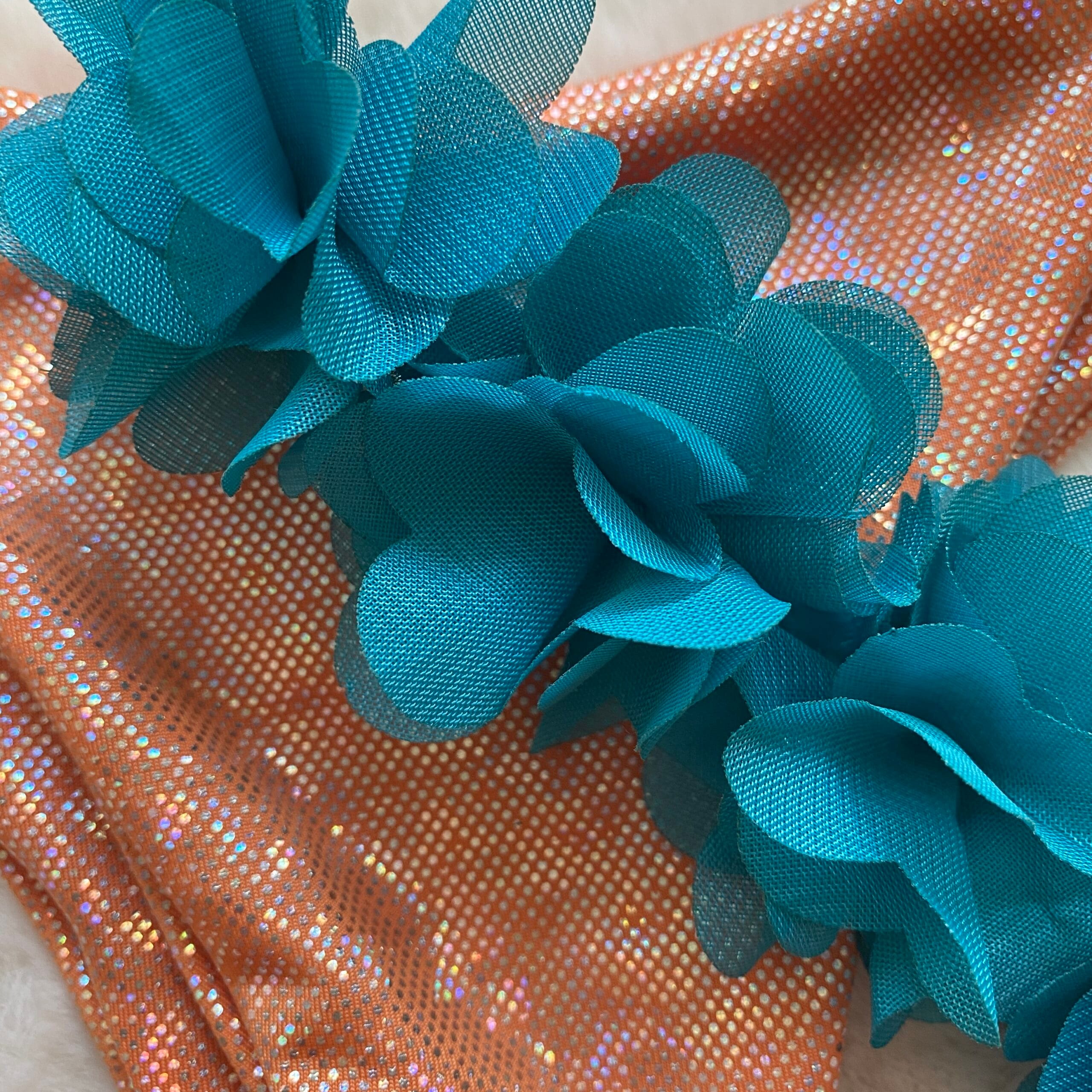 Susan fiori limited triangolo ribattuto arancio(tutte le taglie) - immagine 4