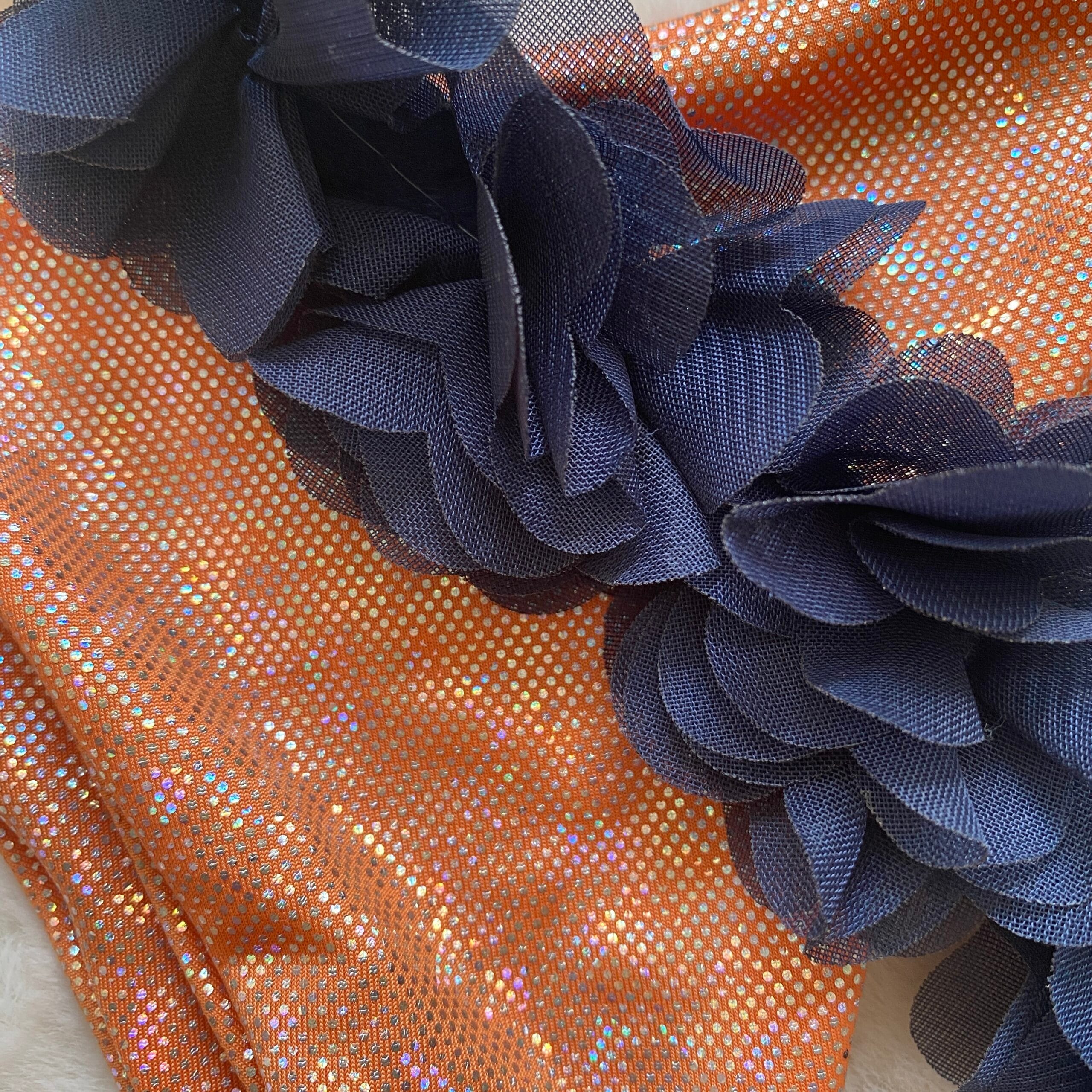 Susan fiori limited triangolo ribattuto arancio(tutte le taglie) - immagine 3