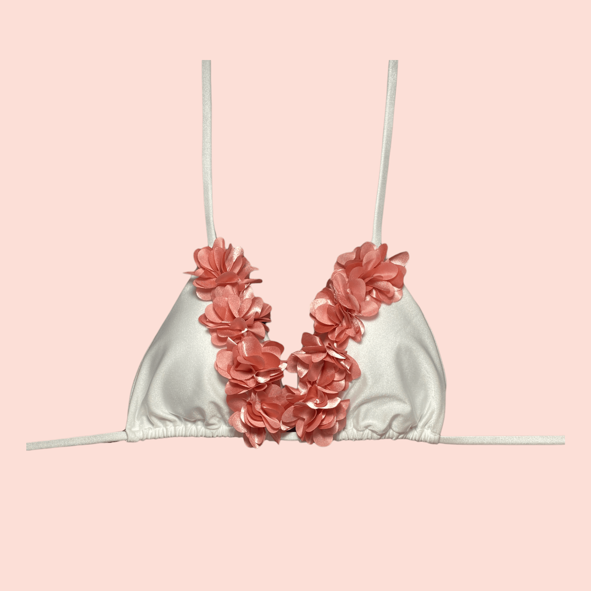Melissa triangolo bianco con fiori