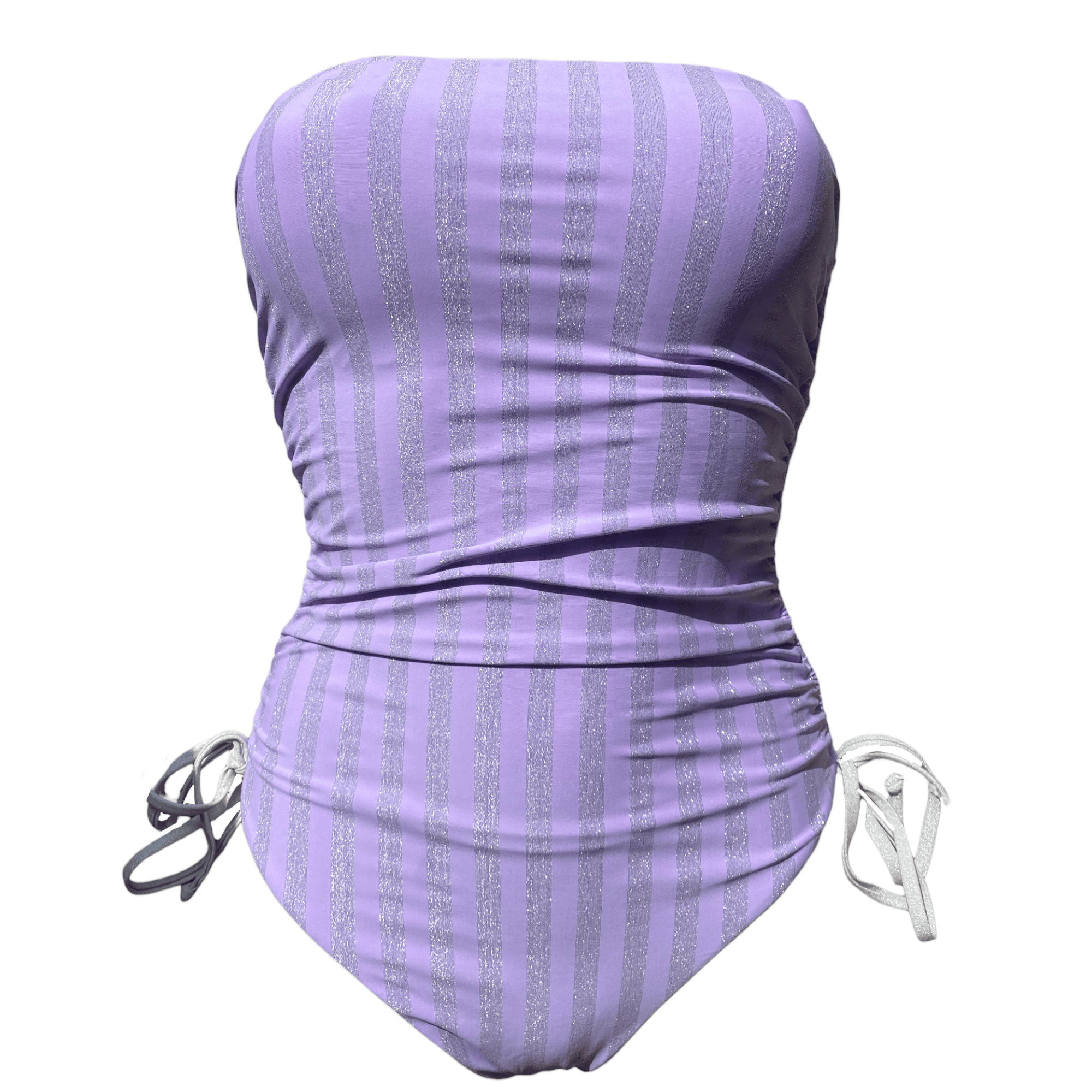 Manie intero lilla e lurex con drappeggi(ultima M)