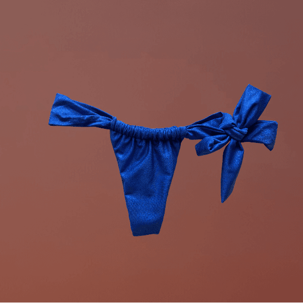 Zarima regolabile fiocco blu royal lurex(ultima s)