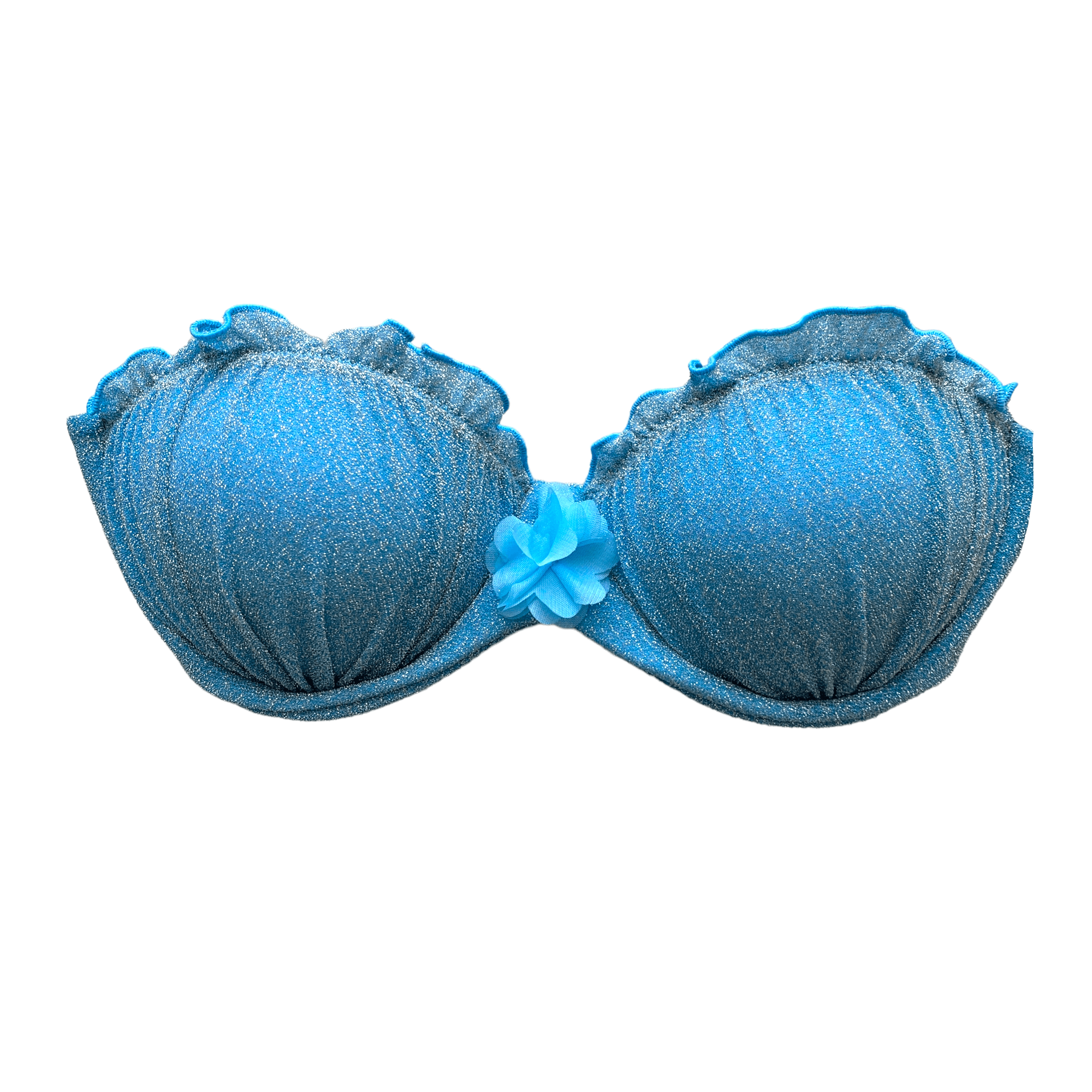 Lux push up celeste con fiori
