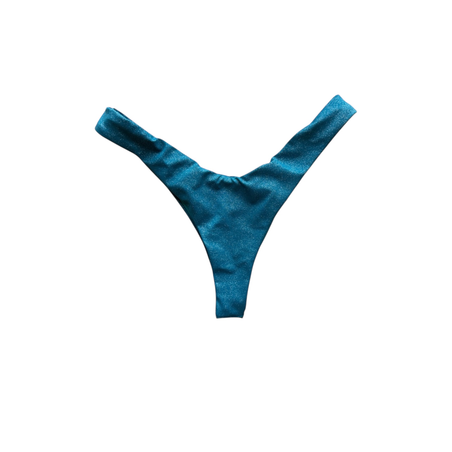 Brilli brasiliana a V blu petrolio glitter