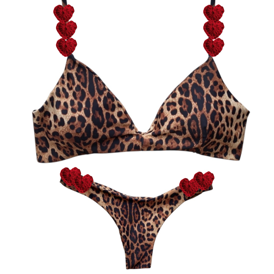 Selly naisha leopardato cuoricini