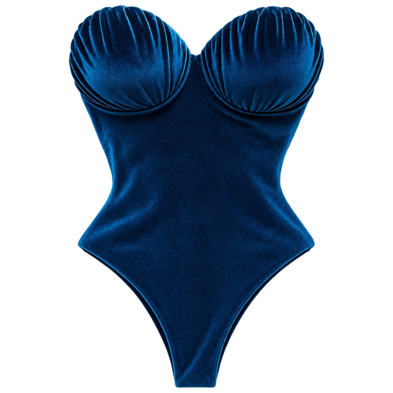 Viky body imbottito verde lingerie in vellutino